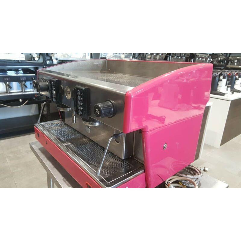 Custom 2 Group Wega Atlas Commercial Coffee Machine In Pink