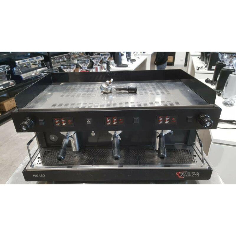 Second Hand 3 Group Wega Pegaso High Cup Commercial Coffee Machine at