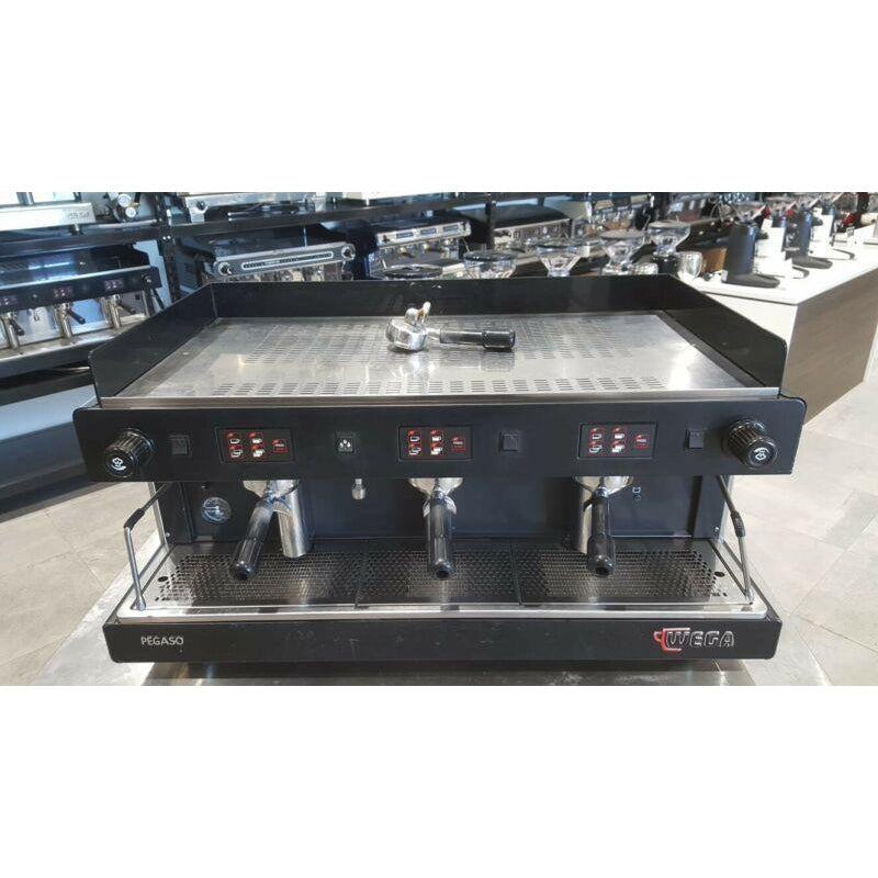 Second Hand 3 Group Wega Pegaso High Cup Commercial Coffee Machine at