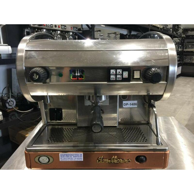 Full Commercial Italian One Group 10 Amp Coffee Machine Sanmarino