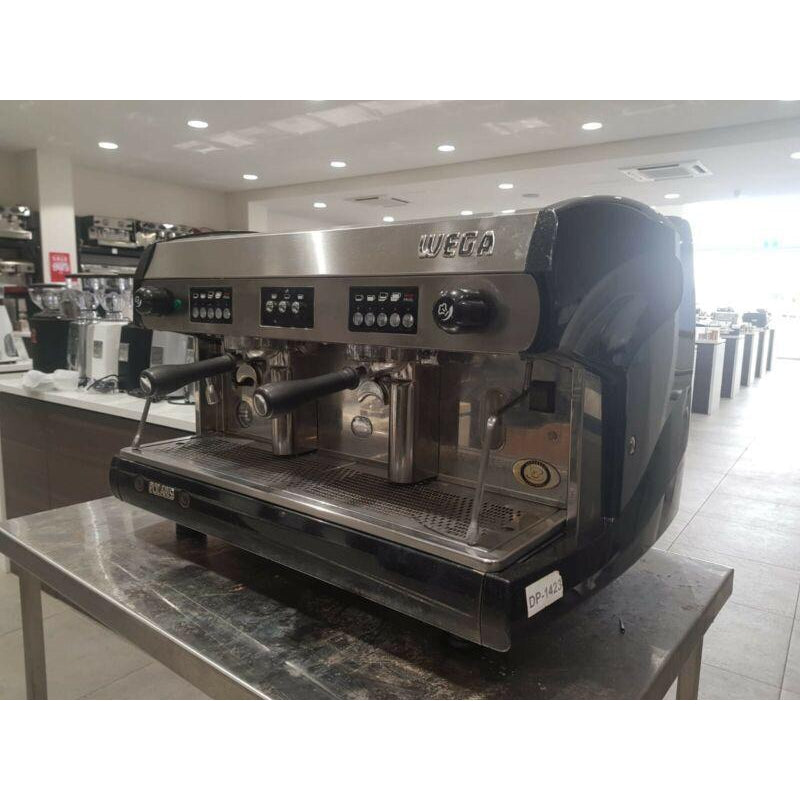 Immaculate 2 Group Used cheap Wega High Cup Commercial Coffee Machine