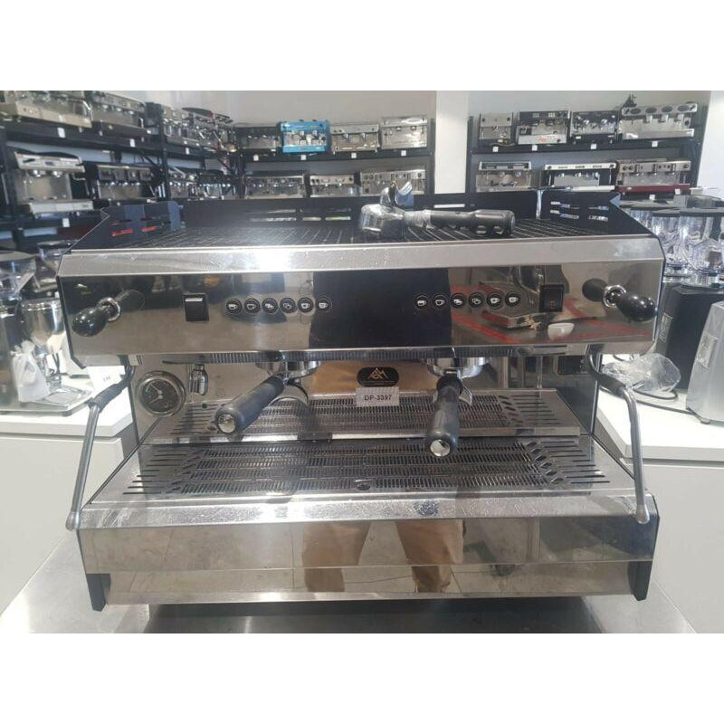 Pre Owned 2 Group High Cup Italian 15 Amp Commercial Coffee Machine
