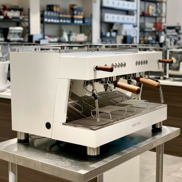 Brand New Ascaso Barista T white Timber Commercial Coffee Machine