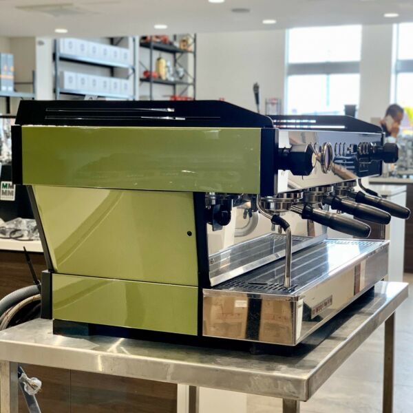 Pre-Owned 3 Group La Marzocco PB Campos Green Commercial Coffee Machine