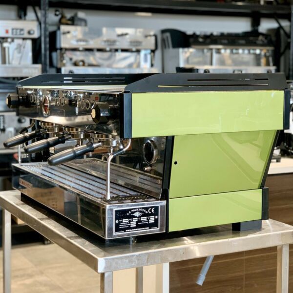 Pre-Owned 3 Group La Marzocco PB Campos Green Commercial Coffee Machine