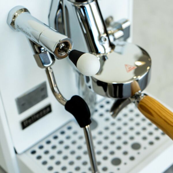 Stunning Custom Bellezza Chiara White & Timber E61 Coffee Machine