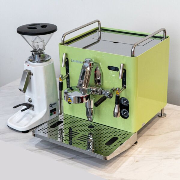 Brand New Sanremo Cube & Dosserless Grinder Home Barista Package