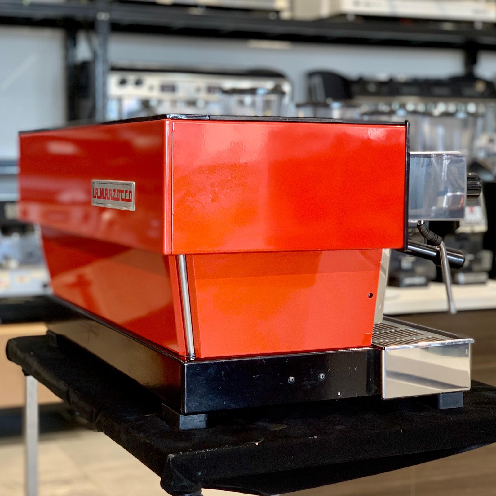 La Marzocco Pre owned Linea 3 Group AV High Cup Custom Red Commercial Coffee Machine