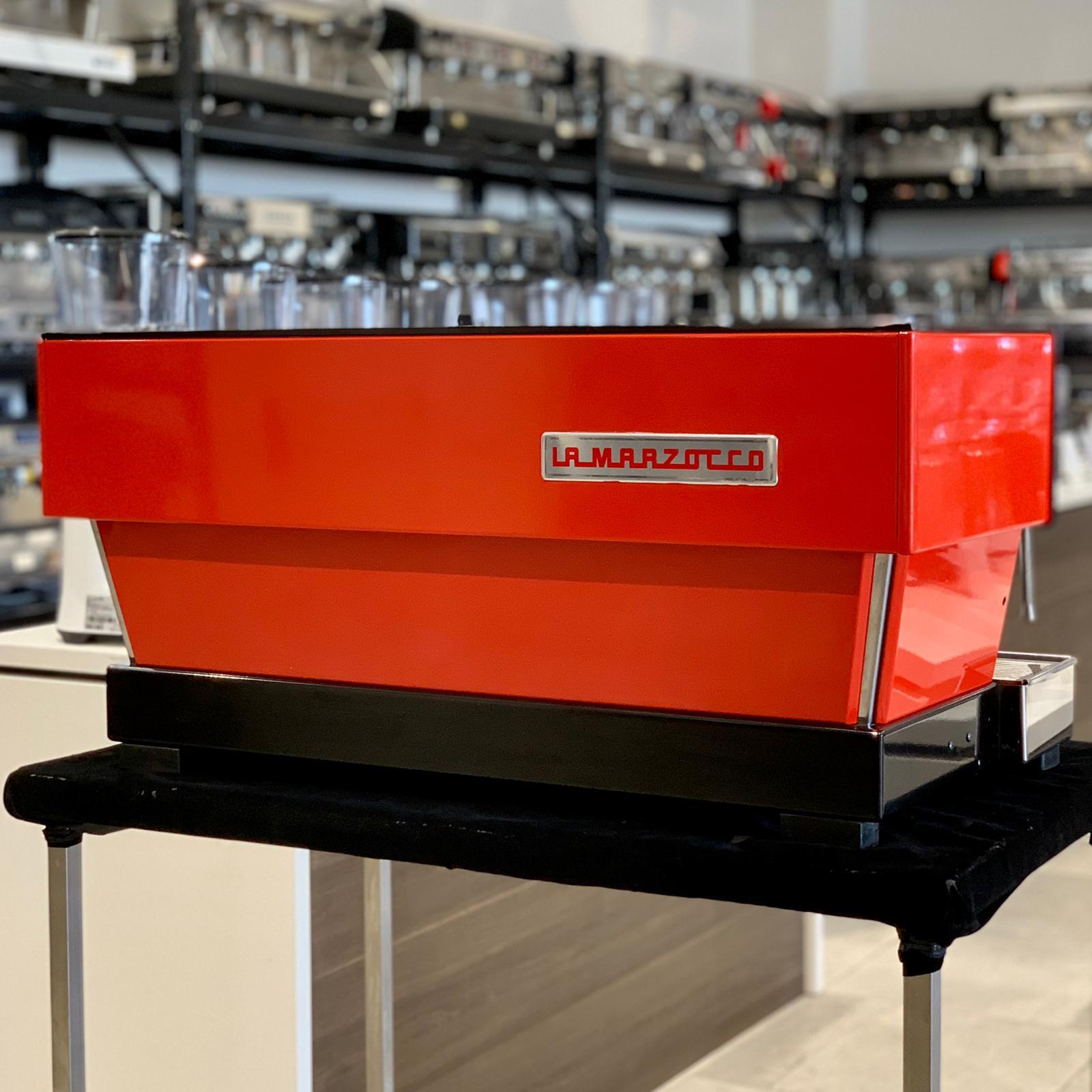 La Marzocco Pre owned Linea 3 Group AV High Cup Custom Red Commercial Coffee Machine