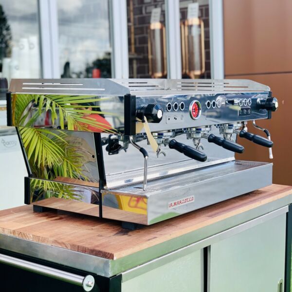 As New Fully Serviced 3 Group La Marzocco PB Commercial Coffee Machine