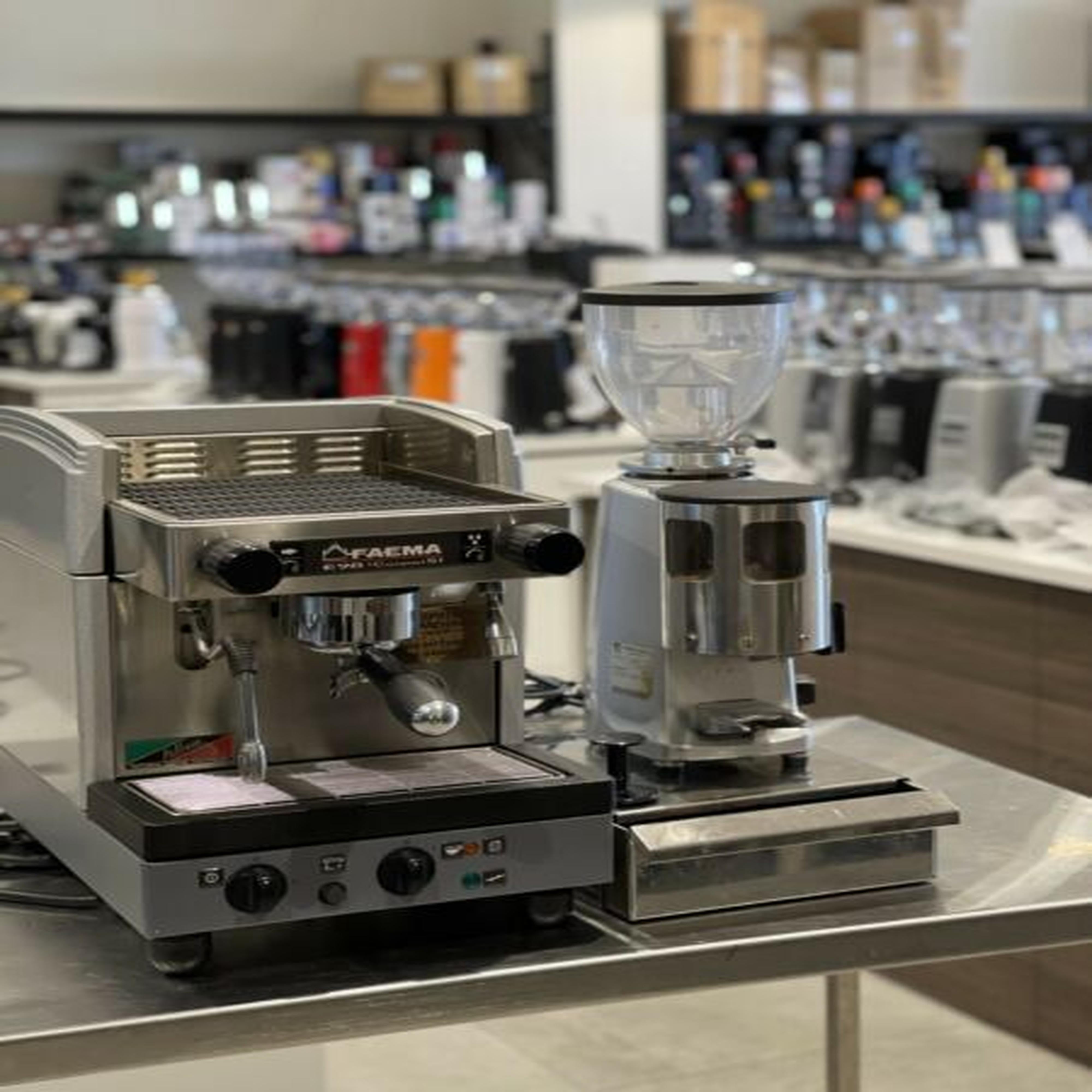 Faema Semi Commercial Coffee Machine & Mazzer Grinder Package