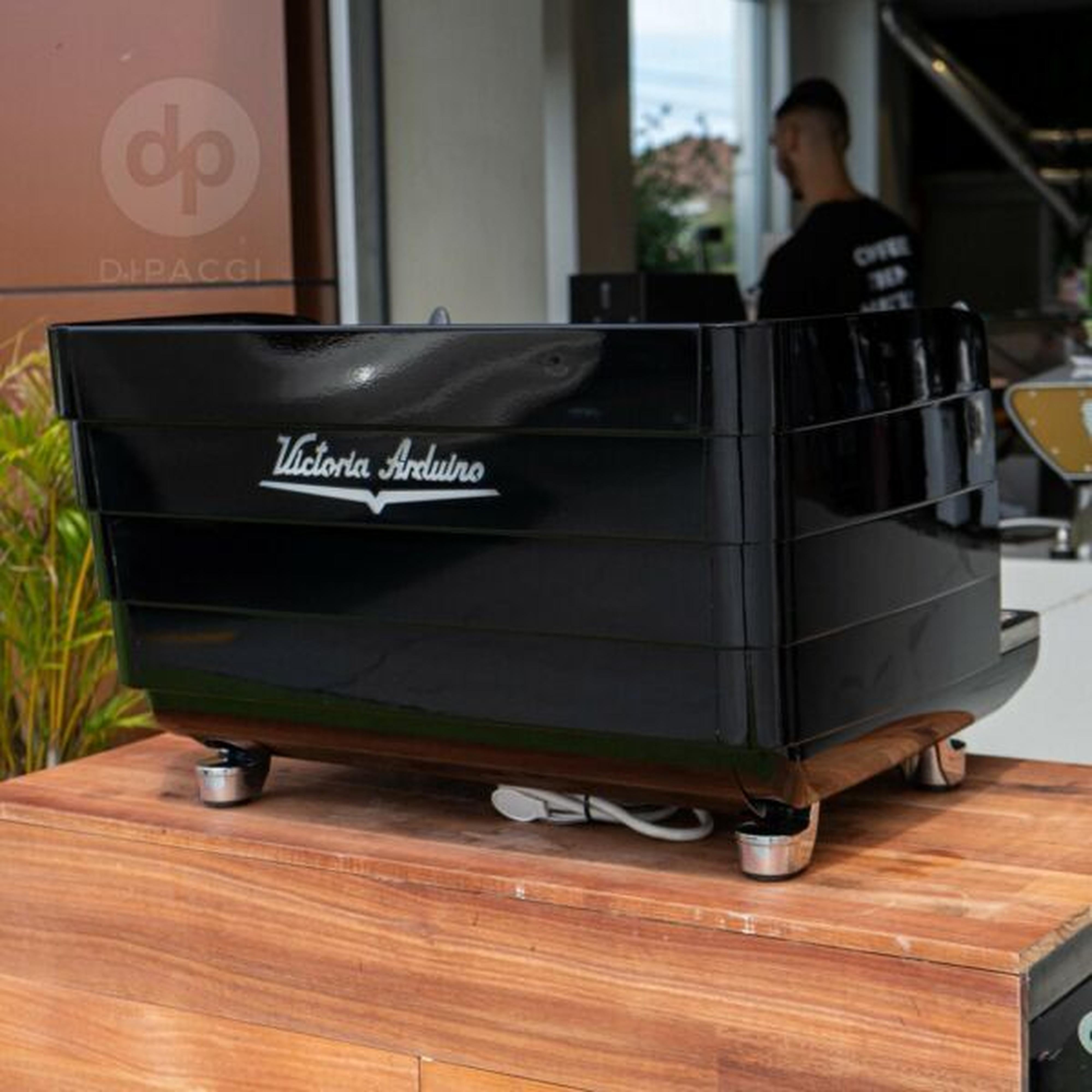 2 Group White Eagle  Custom Jet Black Commercial Coffee Machine