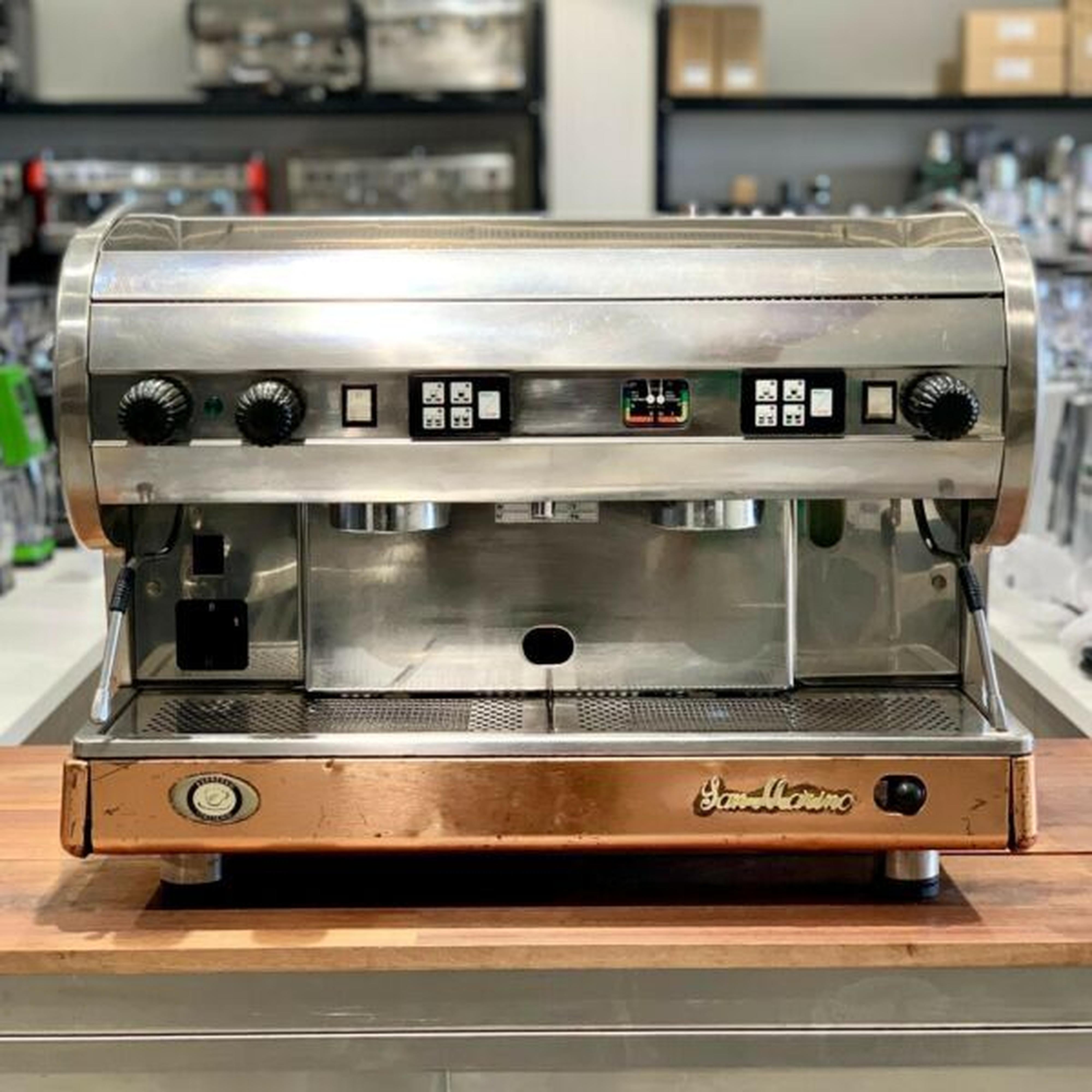 Used Fully Serviced 2 Group Sanmarino Lisa Commercial Coffee Machine