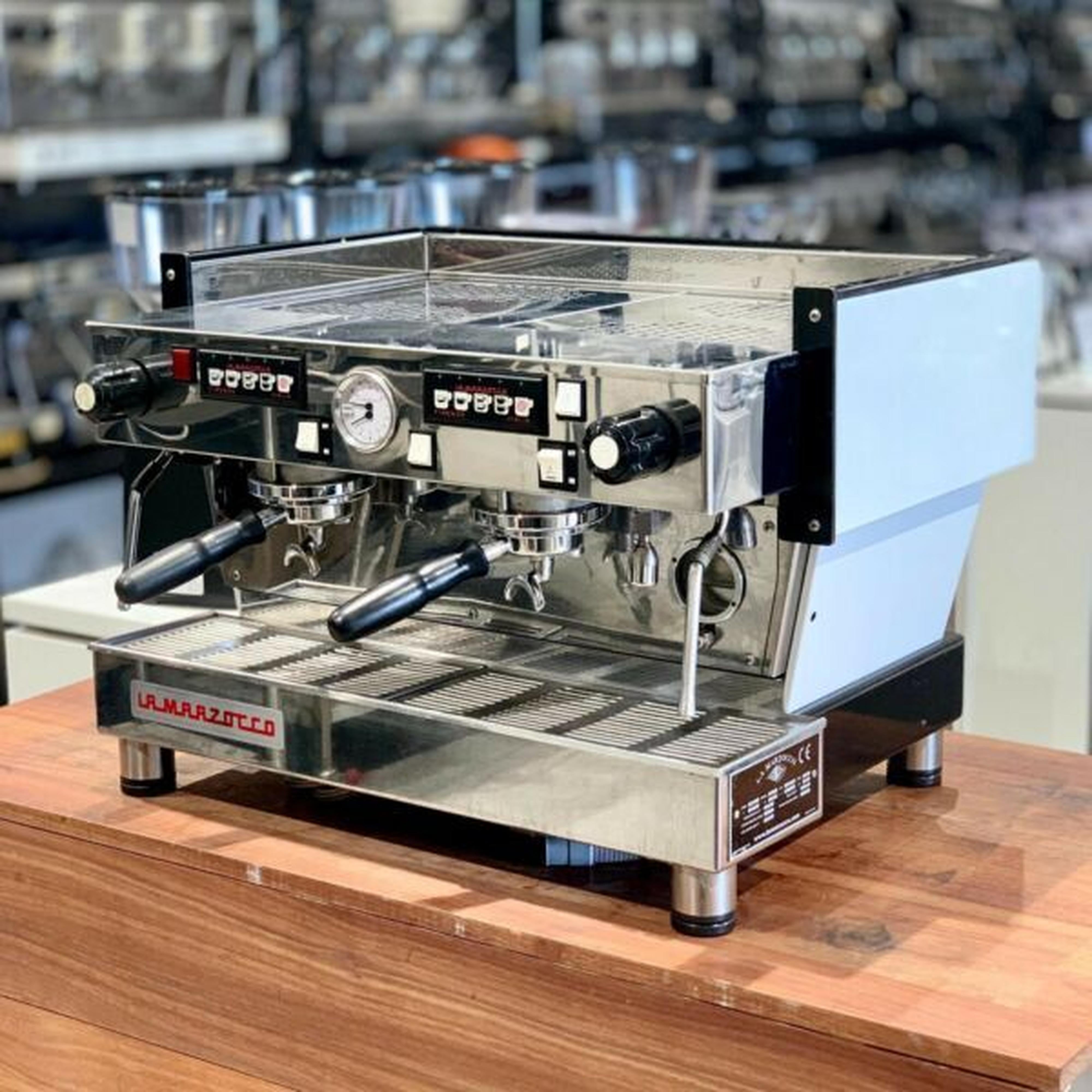 Beautiful Custom White 2 Group Linea AV Commercial Coffee Machine
