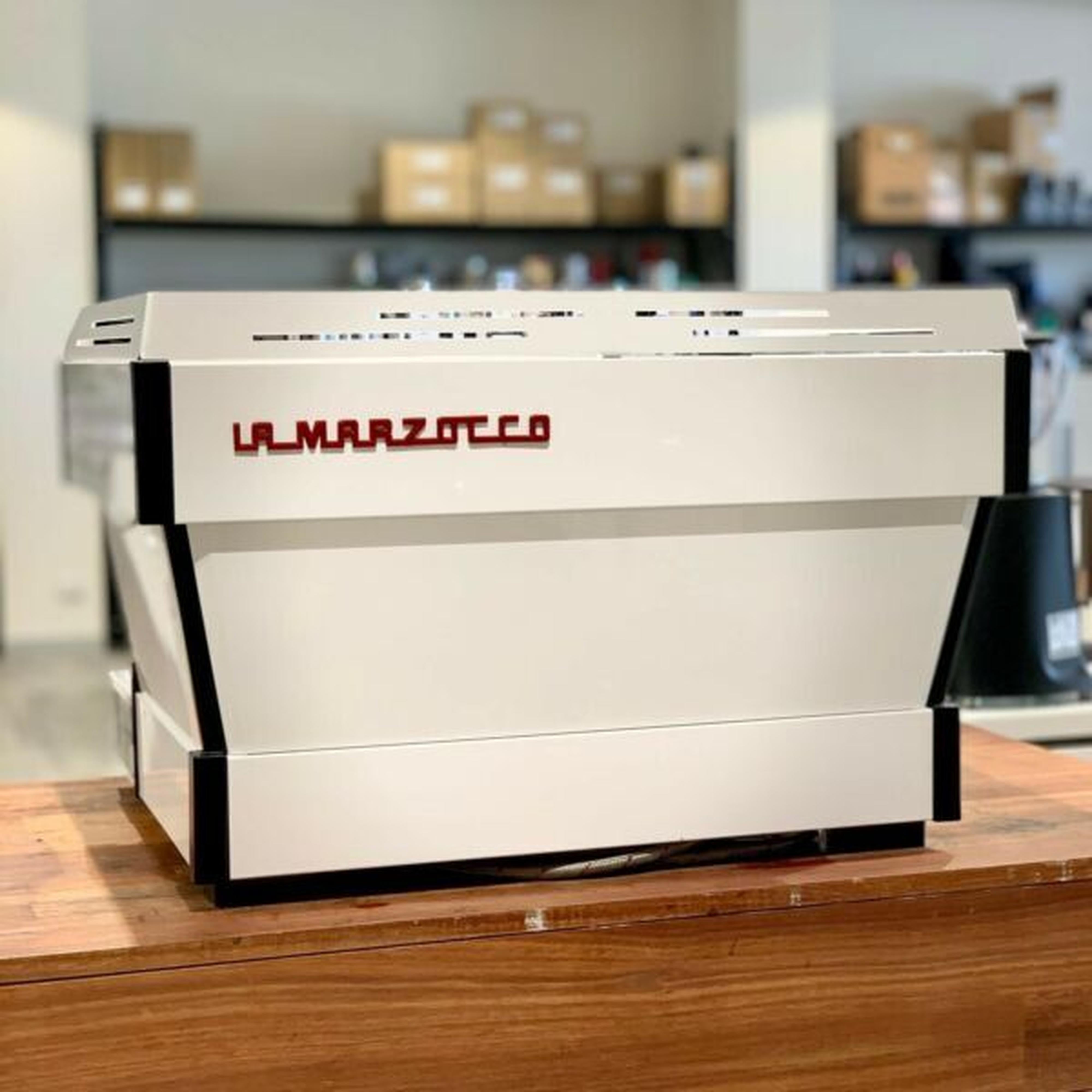 Full Custom White 2 Group La Marzocco PB Commercial Coffee Machine