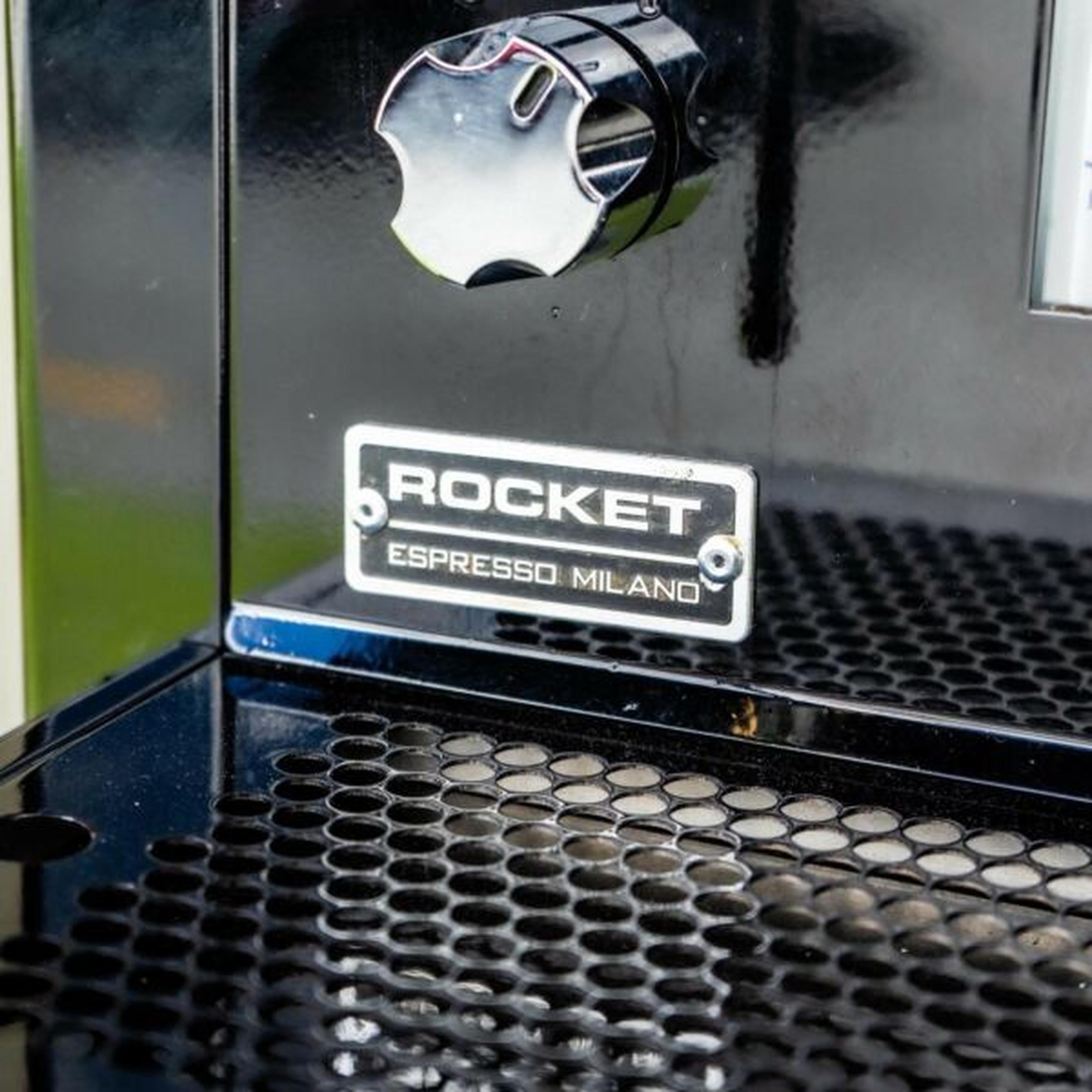 Immaculate Custom Black 3 Group Rocket Rea Commercial Coffee Machine