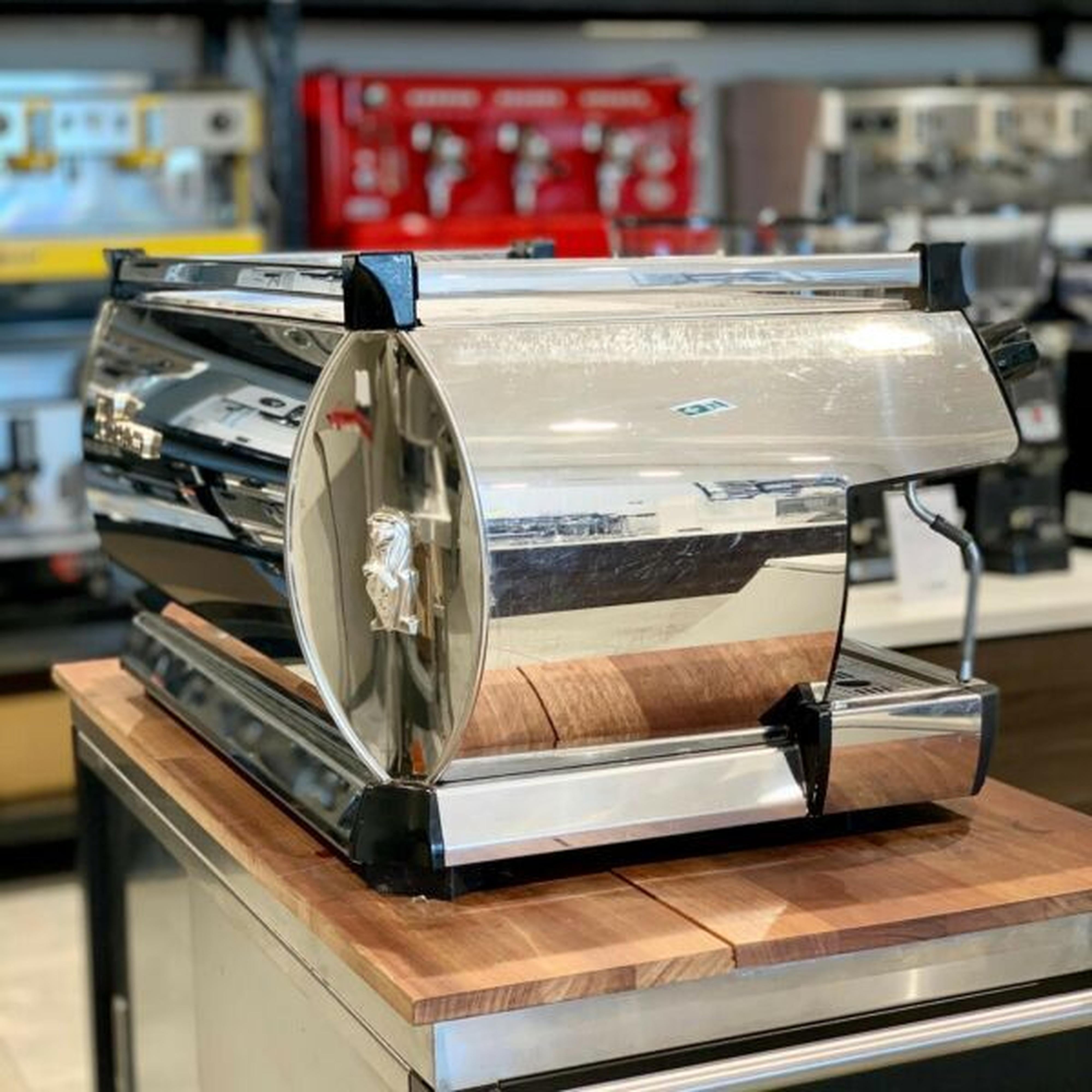 Stunning 3 Group Pre Owned La Marzocco Comercial Coffee Machine