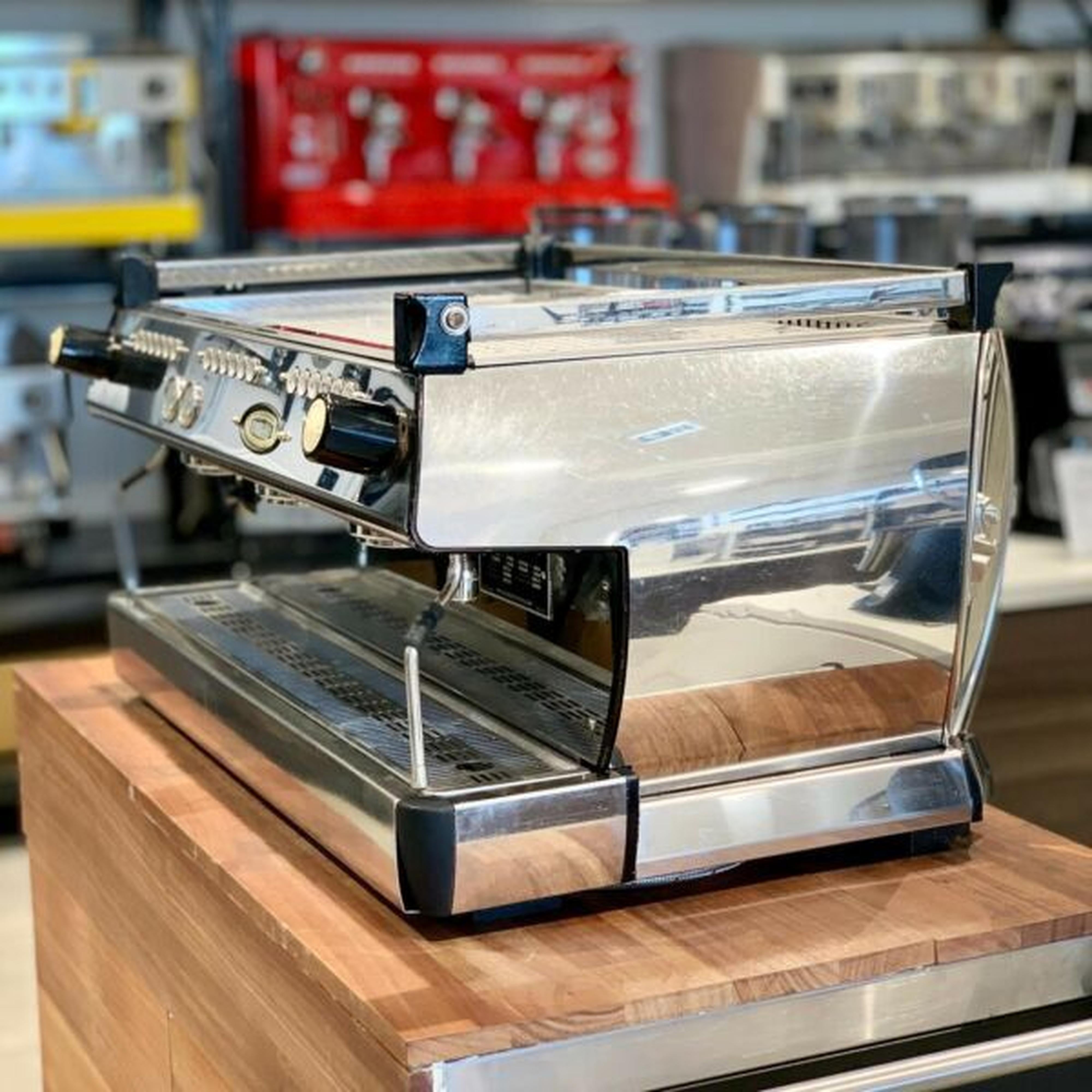 Stunning 3 Group Pre Owned La Marzocco Comercial Coffee Machine