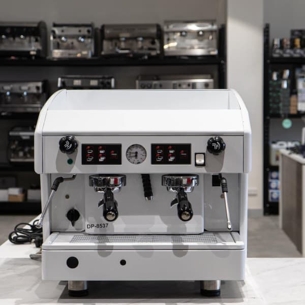 Used 10 Amp Wega Atlas Compact Commercial Coffee Machine In White