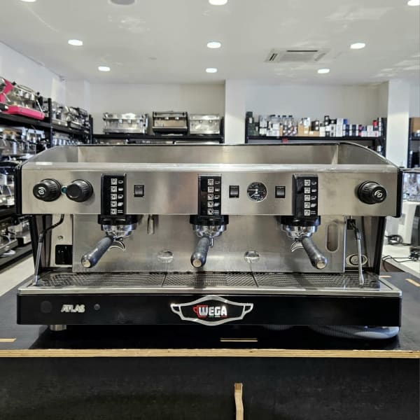 Clean Pre Owned 3 Group Wega Atlas Commercial Coffee Machine