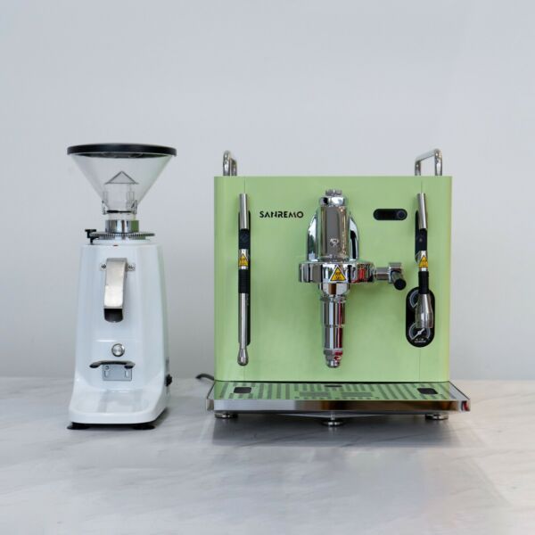 Brand New Sanremo Cube & Dosserless Grinder Home Barista Package