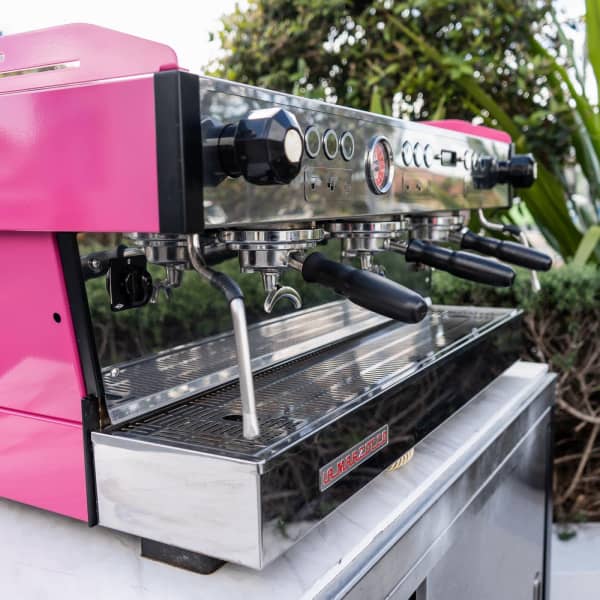Clean Custom Pink LM PB 3 Group Commercial Coffee Machine