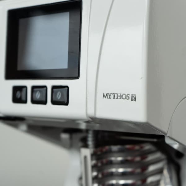 Stunning EX Demo Victoria Arduino Mythos 2 In White Pre Owned Grinder