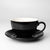 Precision Cup & Saucers in Gloss Black (300ml)