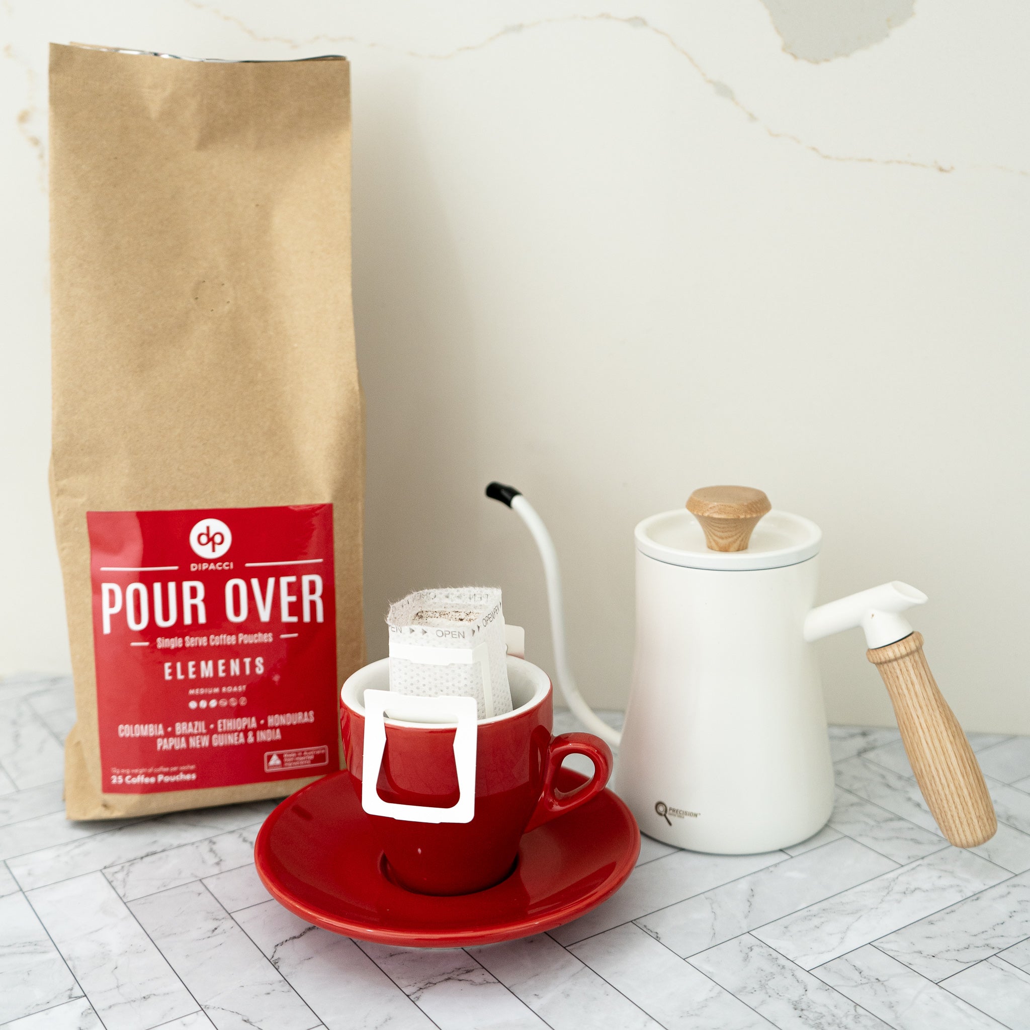 PRECISION POUR OVER KETTLE & ELEMENTS POUR OVER BLEND GIFT PACK
