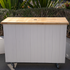 Provincial Coffee Cart (White & Light Wood)