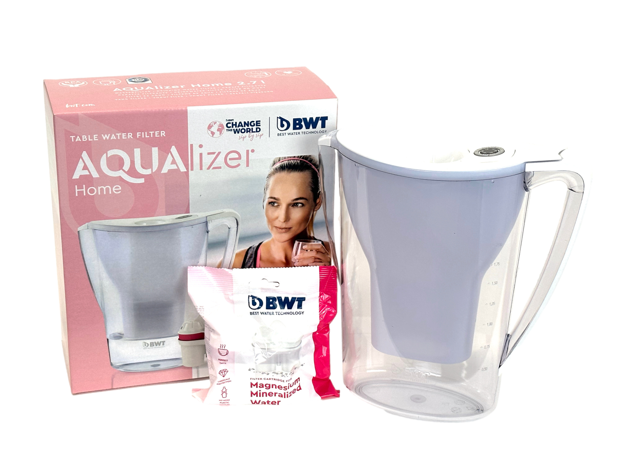 BWT FILTER WATER JUG 2.7 LITRE with 1 Free Filter Cartridges