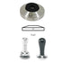 Concept Art Coffee Tamper Base 51mm Stainless Flat - Concept-Art