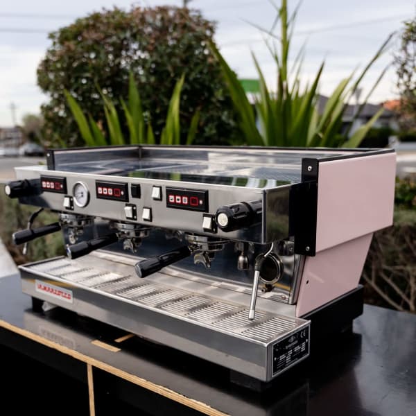 Pale Pink La Marzocco Linea With Shot Timers Commercial Coffee Machine