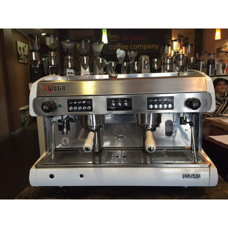 Wega As New Wega Polaris 2 Group Commercial Coffee Machine In White