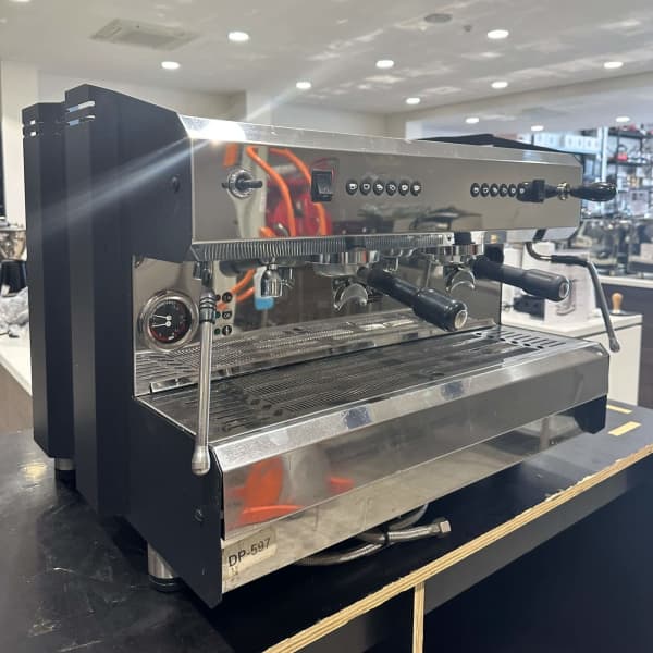 Serviced 2 Group Tall Cup Italian As New Commercial Coffee Machine