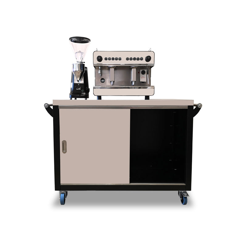 Full Stainless Steel Coffee Cart Small 1.2 Meter