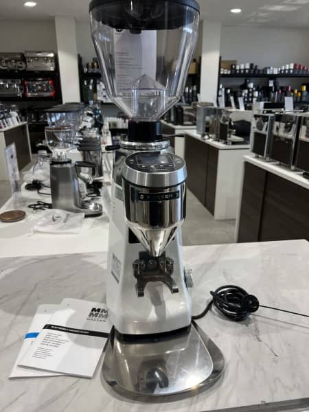 Demo Display Mazzer Kony S White Commercial Coffee Grinder