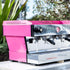 Clean Custom Pink LM PB 3 Group Commercial Coffee Machine