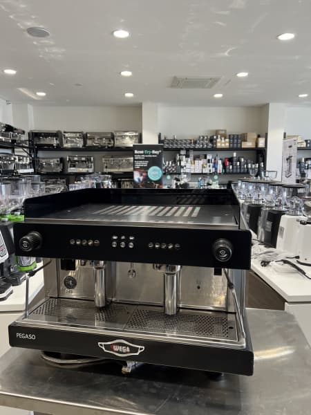 Used 2 Group Wega Pegaso 15 amp High Cup Comercial Coffee Machine