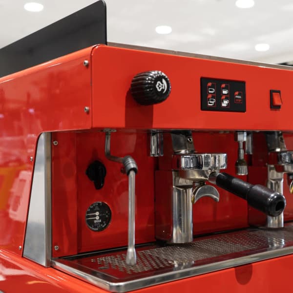 Fully Refurbished Wega 2 Group Ferrari Red Coffee Machine